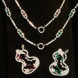 Luck Wulu Gourd Pendant with Diamonds in 18k White Gold