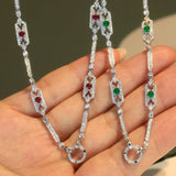 Luck Wulu Gourd Pendant with Diamonds in 18k White Gold